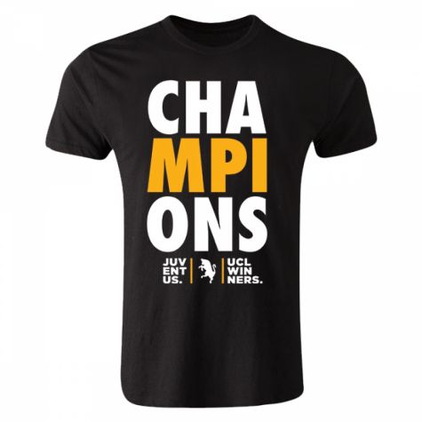 Juventus Champions League Winners T-shirt (Black)