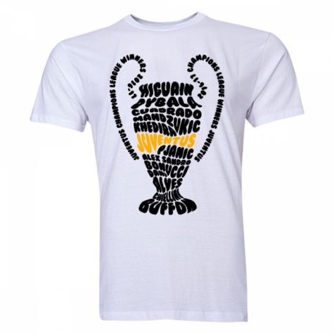 Juventus Champions League Trophy Winners T-shirt (White)