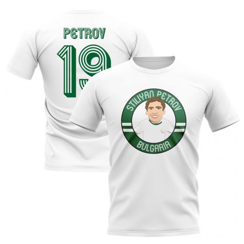 Stiliyan Petrov Bulgaria Illustration T-Shirt (White)