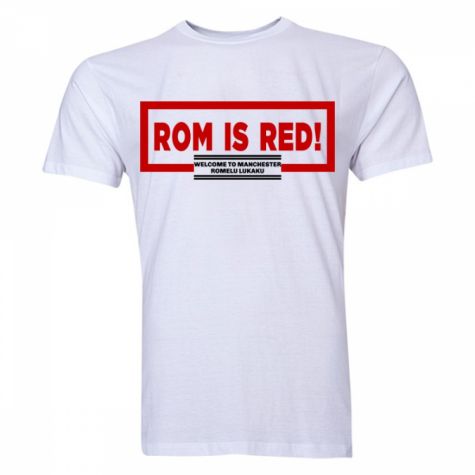 Romelu Lukaku ROM Is Red T-Shirt (White)