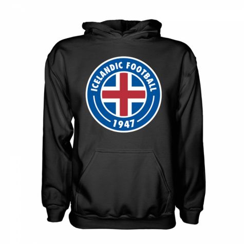 Iceland Core Logo Hoody (Black) - Kids