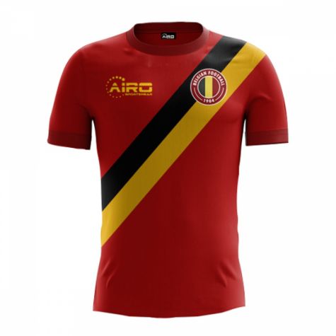 Belgium 2018-2019 Home Concept Shirt - Kids (Long Sleeve)