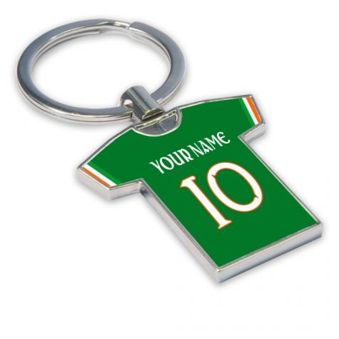 Personalised Ireland Football Shirt Key Ring
