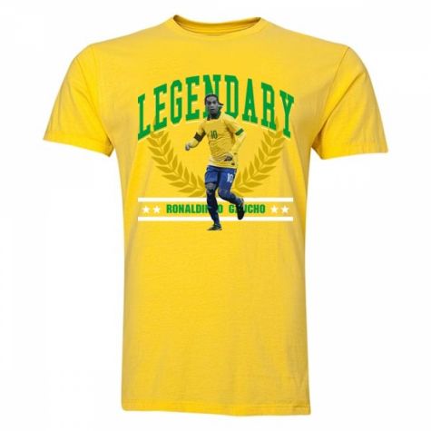 Ronaldinho Legendary Brazil T-Shirt (Yellow)