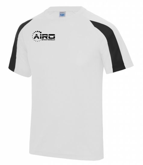 Airo Sportswear Contrast Training Tee (White-Black)
