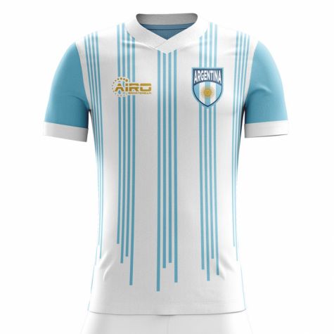 Diego Maradona 10 Airosportswear 2018-2019 Argentina Home Concept Football Soccer T-Shirt Kids 