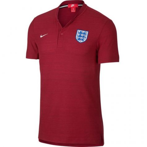 England 2018-2019 Authentic Polo Shirt (Red)