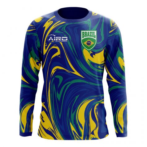 Brazil 2018-2019 Long Sleeve Away Concept Shirt (Kids)