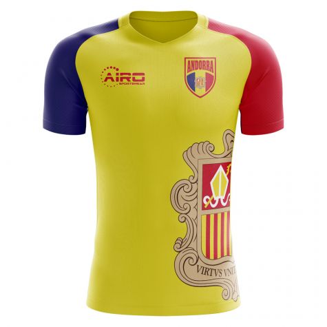 2025-2026 Andorra Home Concept Football Shirt - Adult Long Sleeve