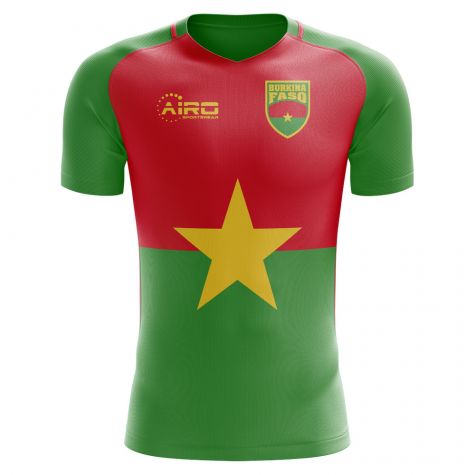Burkina Faso 2018-2019 Home Concept Shirt - Kids (Long Sleeve)