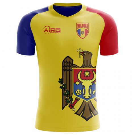 2025-2026 Moldova Home Concept Football Shirt - Adult Long Sleeve