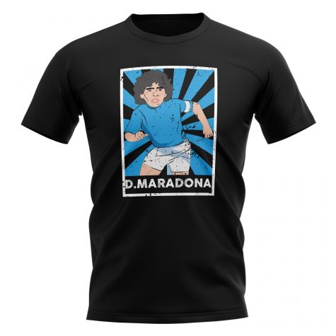 Diego Maradona Napoli Legend Series T-Shirt (Black)