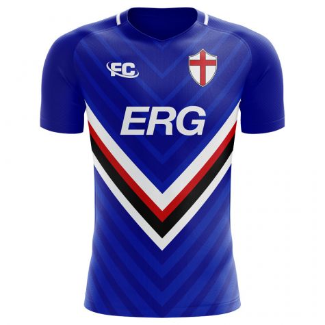 Sampdoria 2018-2019 Home Concept Shirt (Kids)