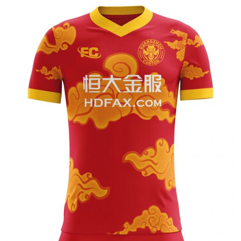 Guangzhou Evergrande 2018-2019 Home Concept Shirt - Adult Long Sleeve