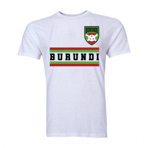 Burundi Faso Core Football Country T-Shirt (White)