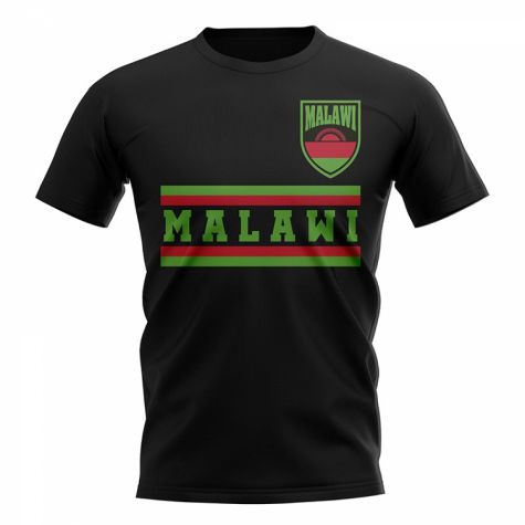 Malawi Core Football Country T-Shirt (Black)