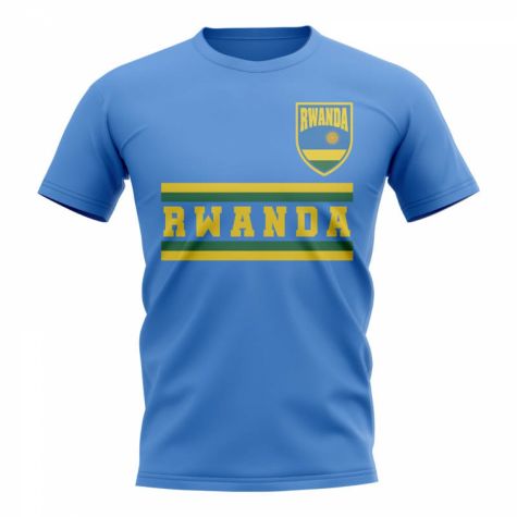 Rwanda Core Football Country T-Shirt (Sky)