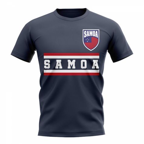 Samoa Core Football Country T-Shirt (Navy)