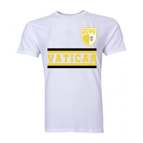 Vatican City Core Football Country T-Shirt (White)