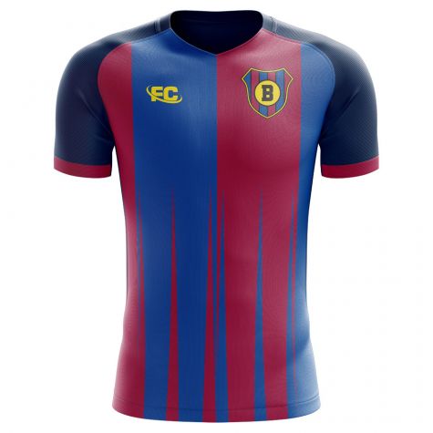 Barcelona 2018-2019 Home Concept Shirt - Kids (Long Sleeve)