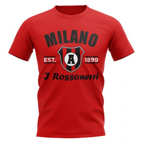 Ac Milan Established Football T-Shirt (Red)