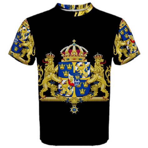 Sweden Coat of Arms Sublimated Sports Jersey