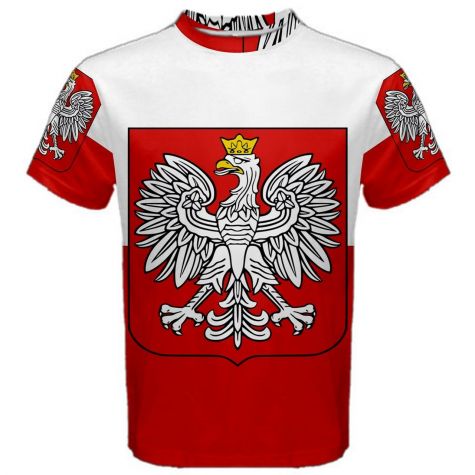 Poland Flag Sublimated Sports Jersey (Kids)