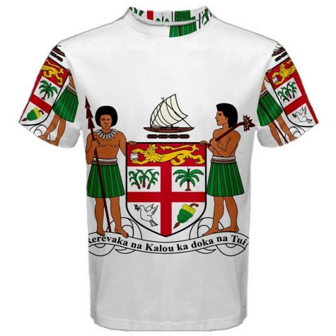 Fiji Coat of Arms Sublimated Sports Jersey (Kids)