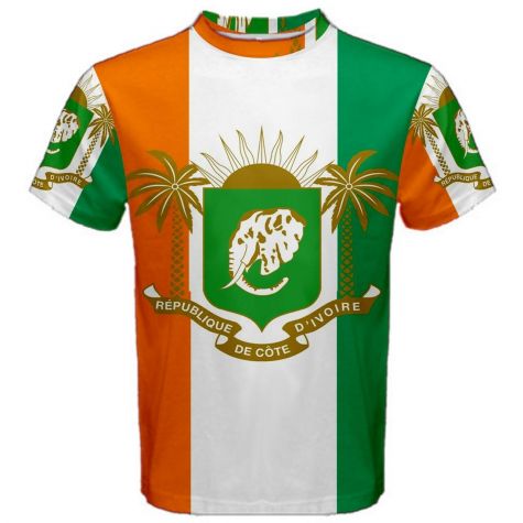Ivory Coast Coat of Arms Sublimated Sports Jersey (Kids)