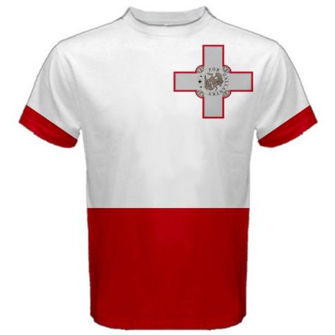 Malta Maltese Flag Sublimated Sports Jersey (Kids)