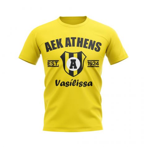 AEK Athens Established Football T-Shirt (Yellow)