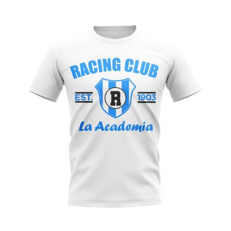 Racing Club Established Football T-Shirt (White)