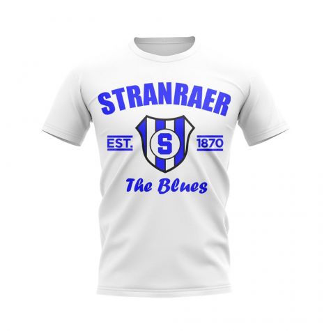 Stranraer Established Football T-Shirt (White)