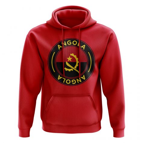 Angola Football Badge Hoodie (Red)