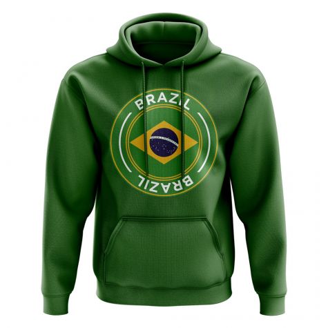 Brazil Football Badge Hoodie (Green)