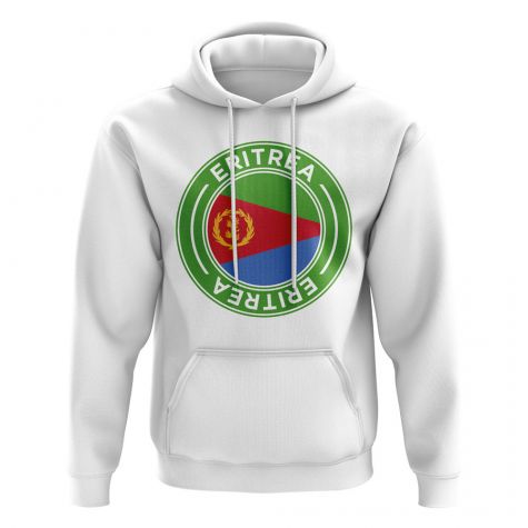 Eritrea Football Badge Hoodie (White)