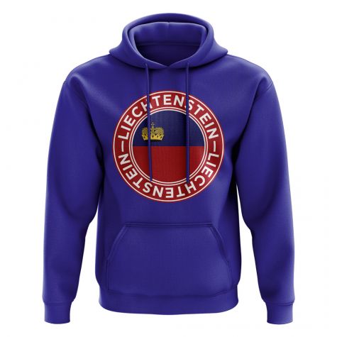 Liechtenstein Football Badge Hoodie (Royal)