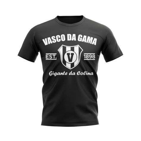 Vasco da Gama Established Football T-Shirt (Black)