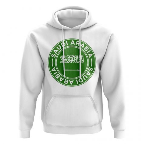 Saudi Arabia Football Badge Hoodie (White)