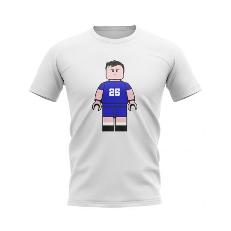 Gianfranco Zola Chelsea Brick Footballer T-Shirt (White)