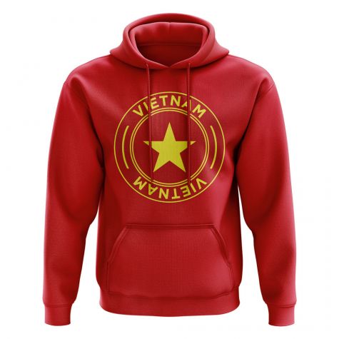 Vietnam Football Badge Hoodie (Red)