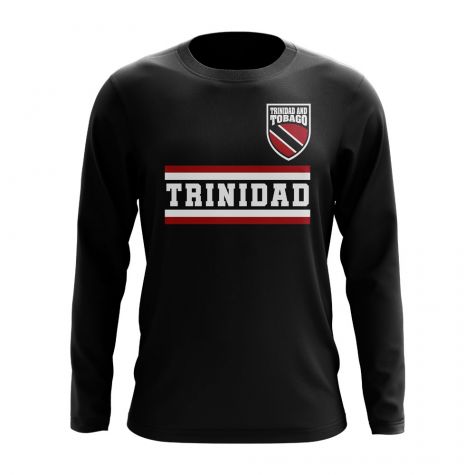 Trinidad and Tobago Core Football Country Long Sleeve T-Shirt (Black)