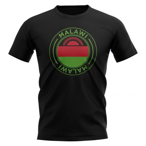 Malawi Football Badge T-Shirt (Black)