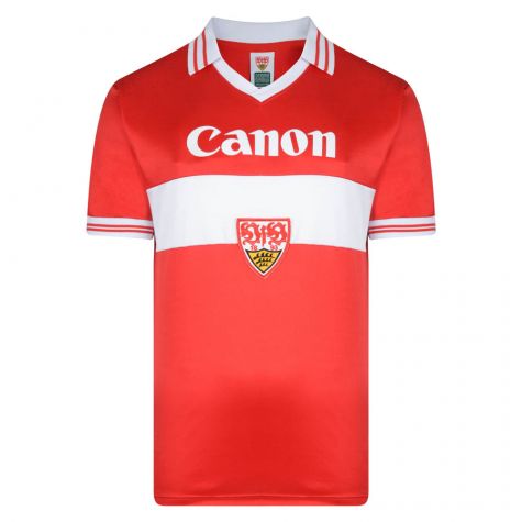 Score Draw Vfb Stuttgart 1980 Auswart Retro Football Shirt