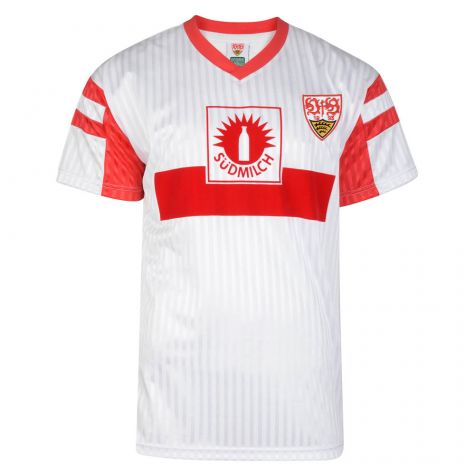 Score Draw Vfb Stuttgart 1992 Retro Football Shirt