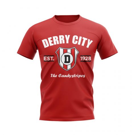 Derry City Established Football T-Shirt (Red)