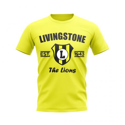 Livingston Established Football T-Shirt (Yellow)