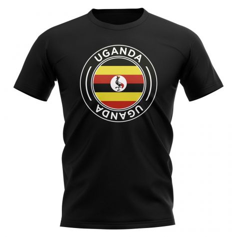 Uganda Football Badge T-Shirt (Black)