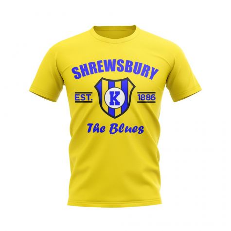 Shrewsbury Established Football T-Shirt (Yellow)