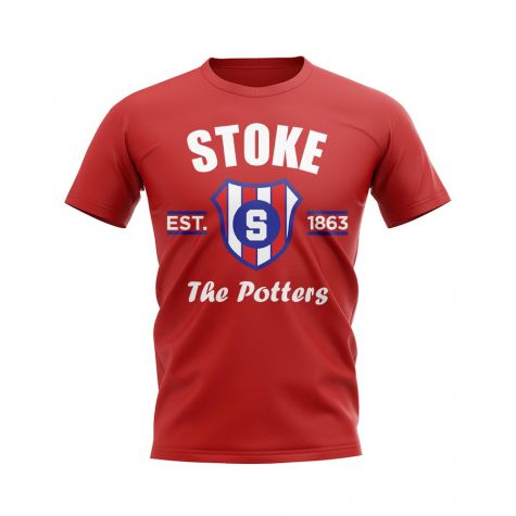 Stoke Established Football T-Shirt (Red)